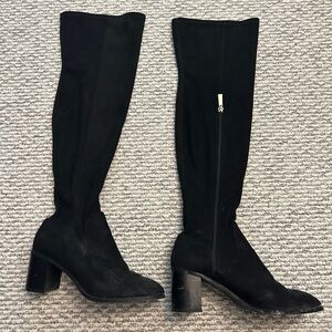 ZARA SUEDE OVER THE KNEE BOOTS